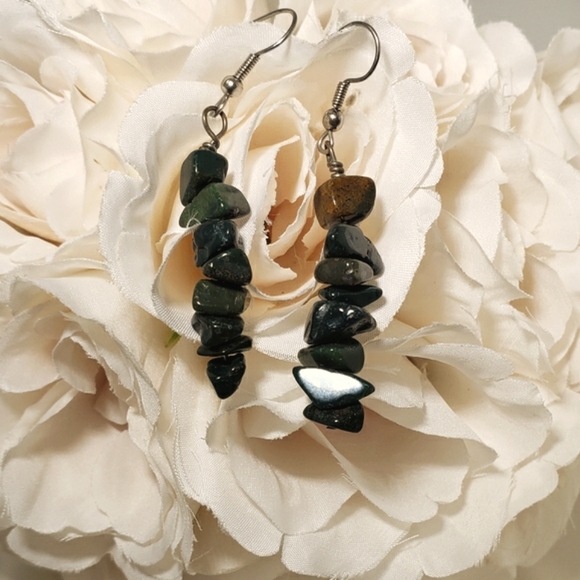 New Handmade Aventurine Prosperity & Healing Earrings - Picture 6 of 6